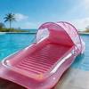Modern PVC Pool Lounger Innovative Water Sprinkling Technology Tanning Pool Float Detachable Headrest Mattress