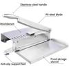 Manual Bone Meat Slicer, Stainless Steel Cutter Machine with 110Inch, Rib Fish Chicken Beef Cutting Machine for Home Cooking and Commercial