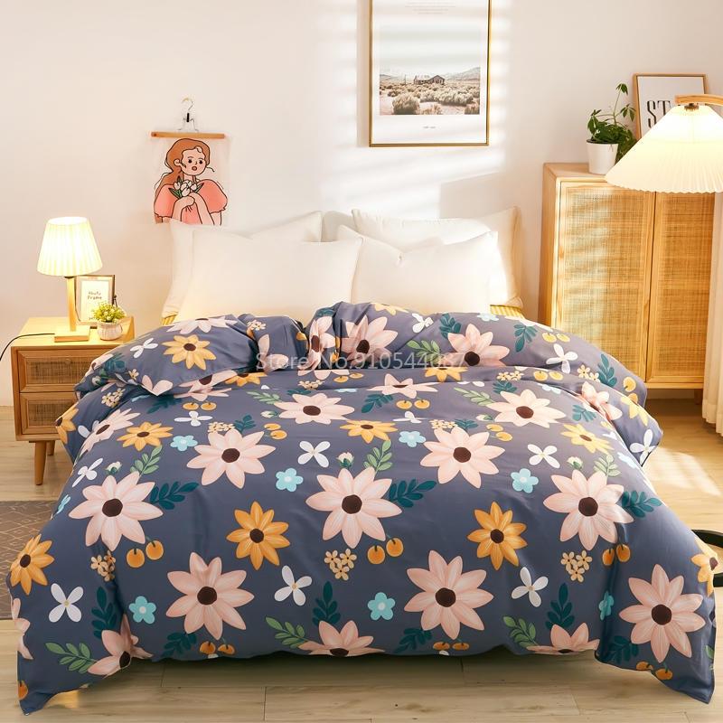 Love Pattern Cotton Duvet Cover Spring Autumn Quilt Cover Single Double Twin Full Queen King Comforter Blanket Case Textile 1pc