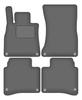 Velour Graphite Car Mats For: Mercedes S W222 Sedan Long (2013-)