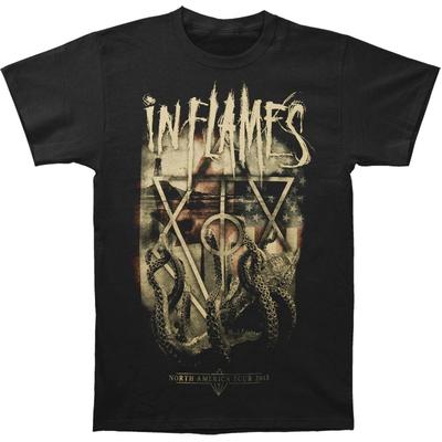 Men's In Flames Octopus 2015 Tour T-shirt  Black
