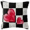 Kit per uncinetto Smyrnian Flower Mats Cushion Pillow Diy Serie Semplice Ricamo su Cuscino Tappeto Latch Hook Lavoro a Maglia Bottoni Pacchetti
