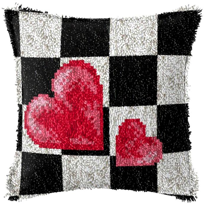 Kit per uncinetto Smyrnian Flower Mats Cushion Pillow Diy Serie Semplice Ricamo su Cuscino Tappeto Latch Hook Lavoro a Maglia Bottoni Pacchetti