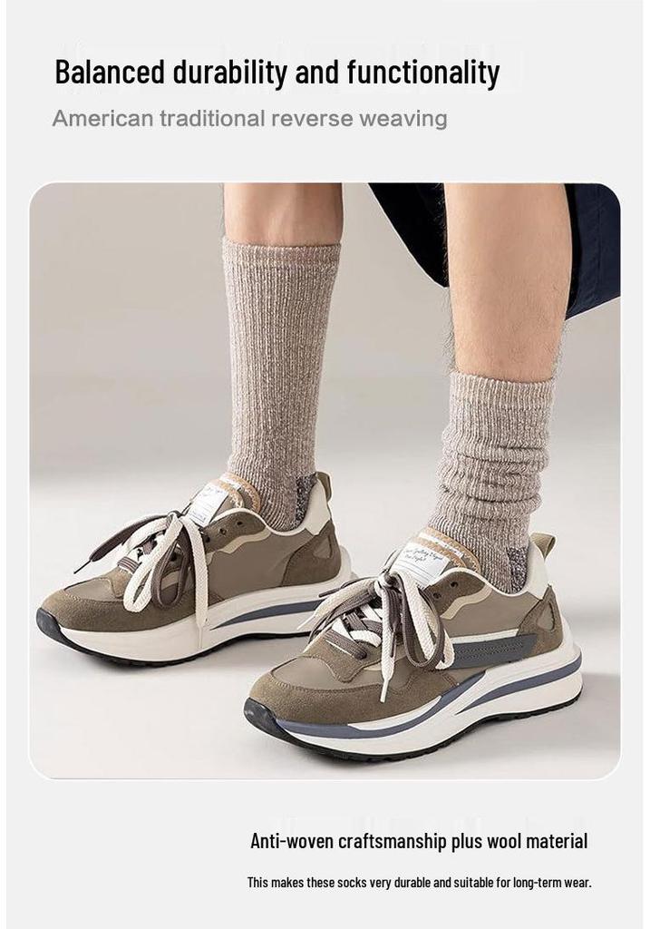 Zhuohe Classic Merino Wool Socks - Large European Size for Mountain Climbing & Hiking