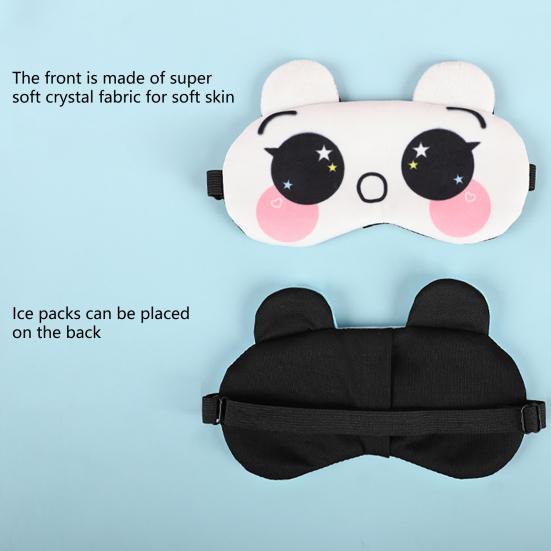 

Модная нежная текстура с повязкой на глаза в виде мешочка со льдом для девочки 16