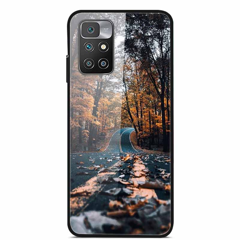 For Redmi Note 10 Pro Cases Note10T Tempered Glass Hard Back Cover for Xiaomi Redmi Note 10 5G / Note 10T Phone Case Capa Fundas