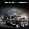 Puzzle assembled building blocks  City Series Heavy-Duty Transport Vehicles, American Police Trailers, Engineering Vehicles