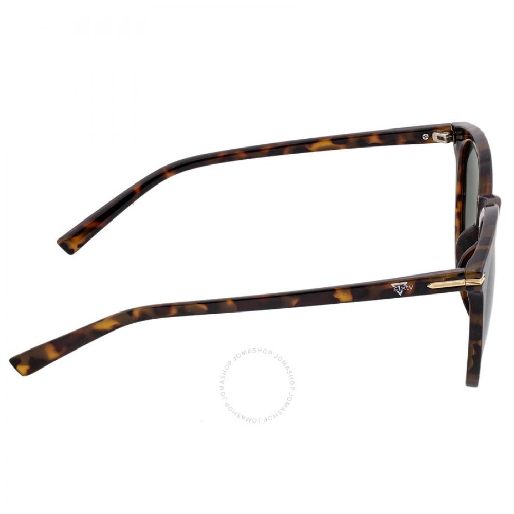 Sixty One Unisex Tortoise Square Sunglasses Sixs108to