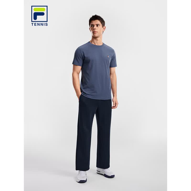 FILA Men's Classic Round Neck Knit Short Sleeve T-Shirt