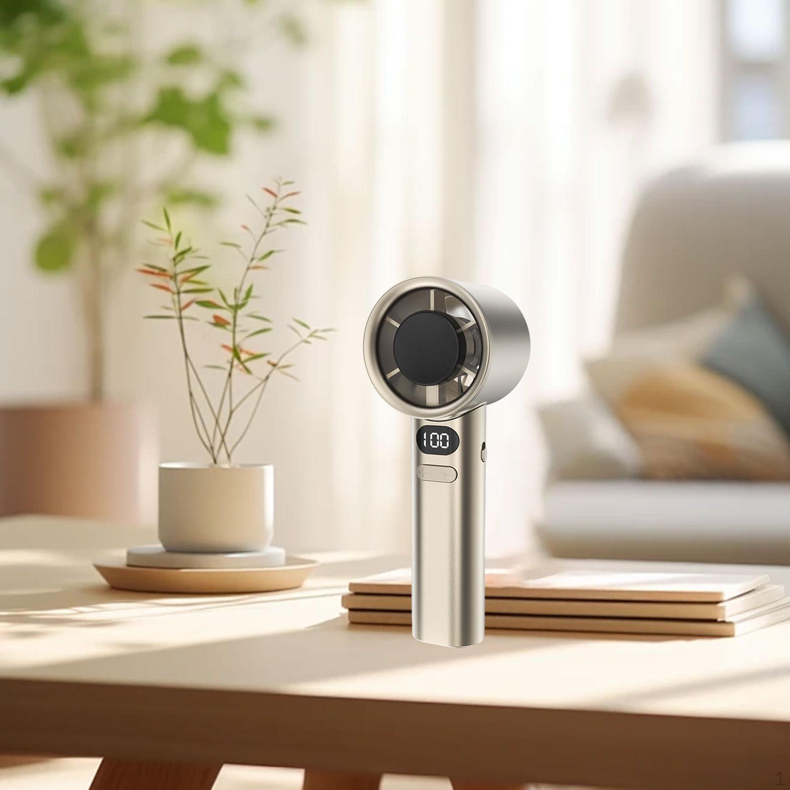 

Компактный USB-вентилятор для личного использования, идеально подходит для мероприятий на открытом воздухе и путешествий золотой