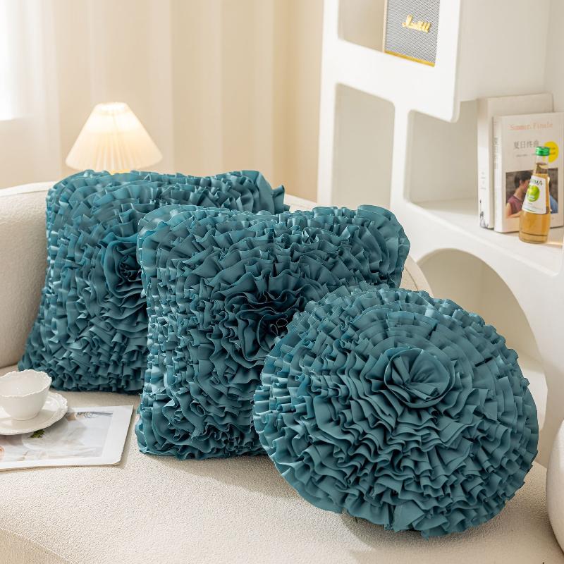 Floral Petal Throw Pillow Cover 45x45CM Rotundity Waist Cushion Cover Modern Simplicity Decor Home Decorative Pillowcase