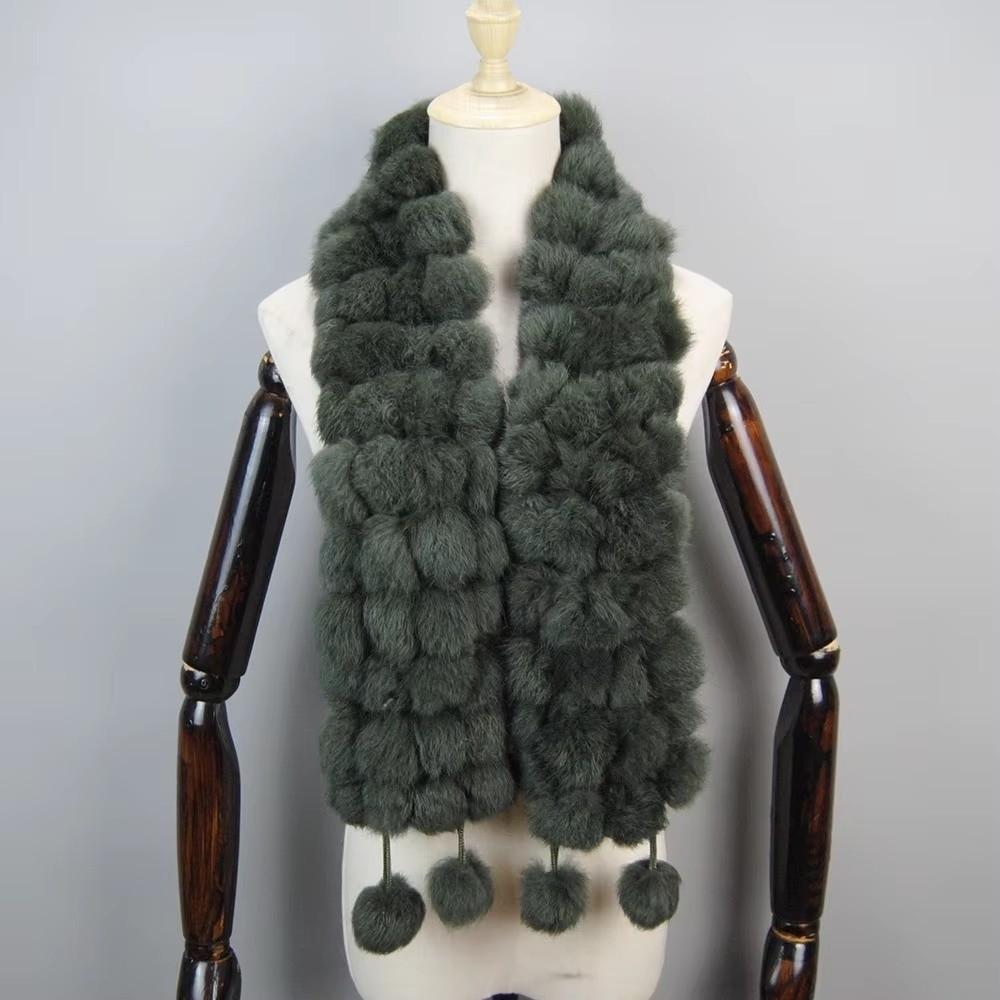 Luxury Fur Fur Scarf Thickened Winter Scarf Muffler New Long Scarves Outdoor Use