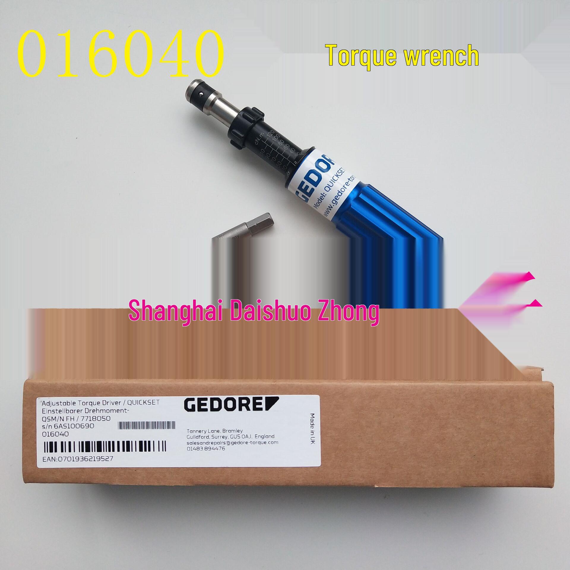 GEDORE Torque Screwdriver 016040 & Wrench 4549-02 Torque Screwdriver 016040