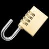 Haistik HKC-550 Brass Combination Luggage Padlock