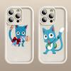 D-44 Fairy Tail Cat  Case for iPhone 15 14 13 12 8 Plus Samsung S24 S23 Ultra A04S A05S Huawei P40 P50 P60 Nova 11 Pro Max OPPO A17K Reno 10