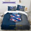 SC Heerenveen  Pattern Bedding Quilt Set  Home Decoration  Gift (1 * Duvet Cover + 2 * Pillowcase  Without Core)