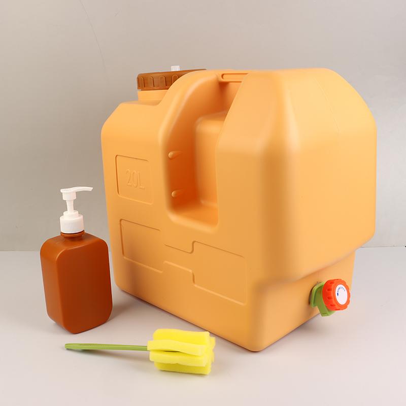 20L Portable Camping Water Jug With Spigot And Soap Dispenser Water Tank Bpa Free Water Storage Tank For Outdoor Camping Car