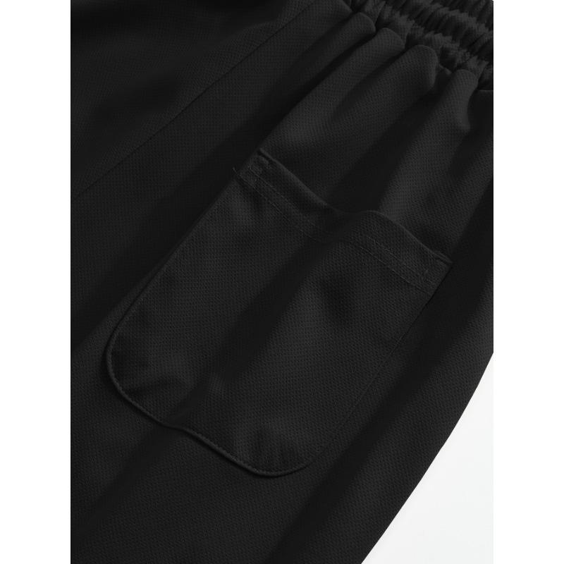 Spring Fashion Straight Casual Trousers Men's Sweatpants Drawstring Elastic Waist Micro Loose Neutral Wind Sports Trend Versatile
