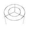 Kitchen Vertical Skewers Holder Round Air Fryer Grill Rack Detachable Grill Kebab Rack with Steel Sticks