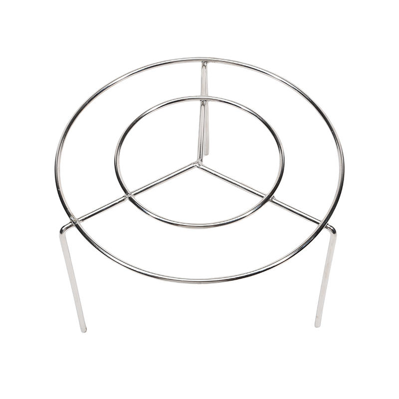 Kitchen Vertical Skewers Holder Round Air Fryer Grill Rack Detachable Grill Kebab Rack with Steel Sticks