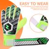 Children's soccer goalkeeper gloves 6/7/8/9/10 Size thickened latex non-slip adjusting wrist strap goalkeeper gloves
