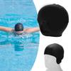 Waterproof Silicone Swimming   with Ear   3D Strong Elasticity   Hair Swimming Hat for Adults