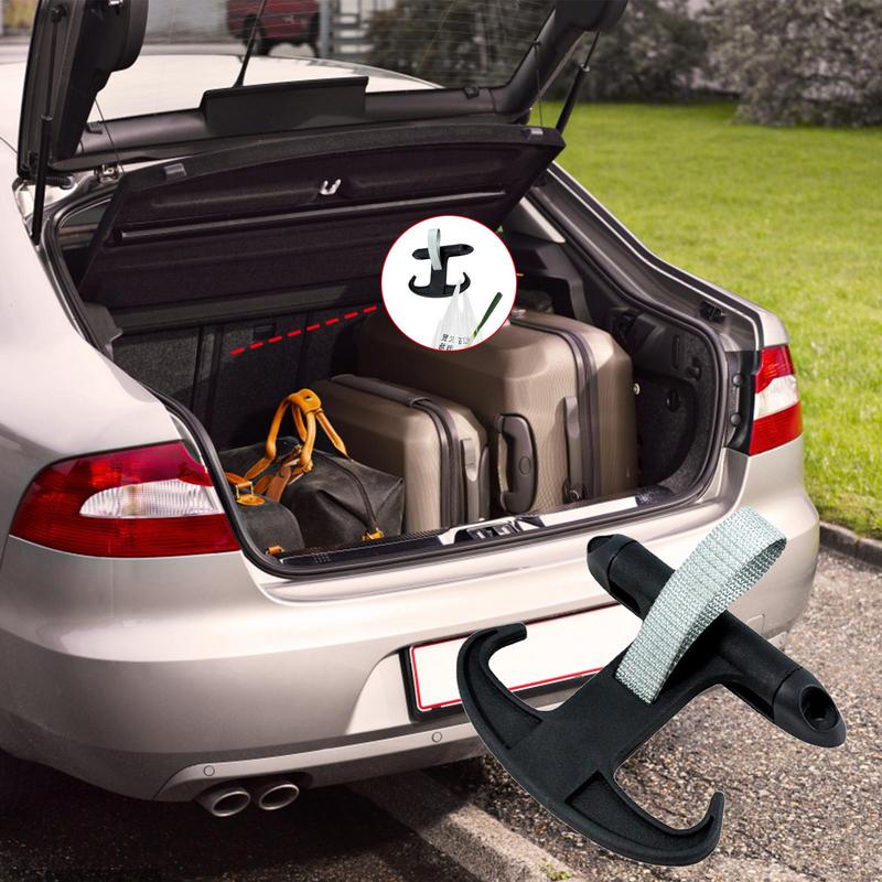 Trunk Cargo Hanger Damping Cargo Hooks With U-Shaped Hooks And Elastic Band Car Interior Accessory For Cars Trunks Rvs And Lorry