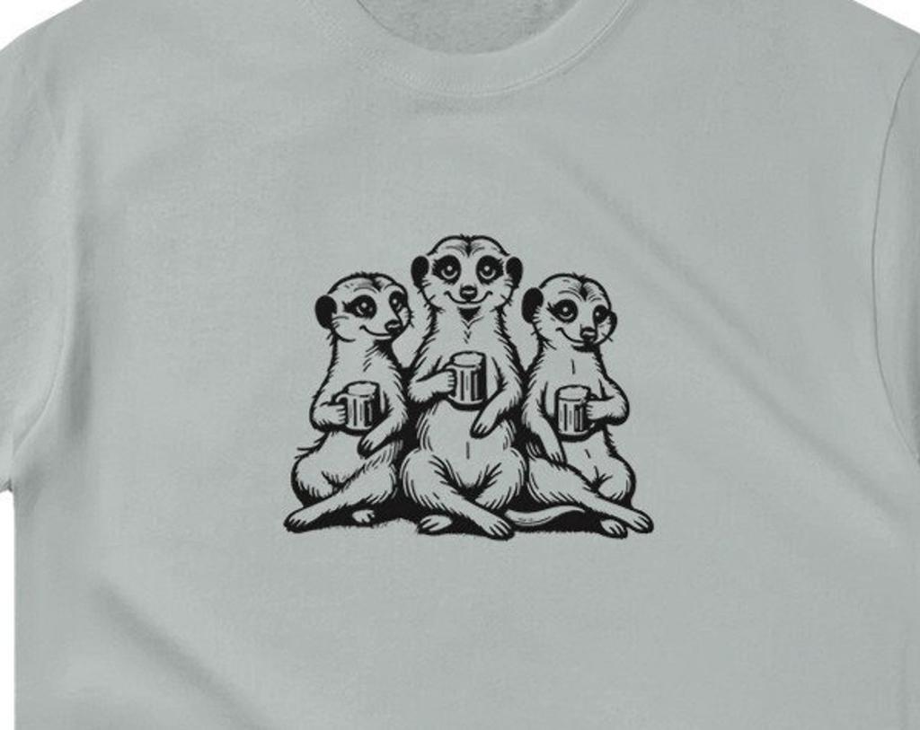 Meerkat Cheers Shirt, Beer Lover Shirt, Gifts For Him, Meerkat Gifts, Funny Animal Shirt, Cool Animal T Shirt, Gifts For Her