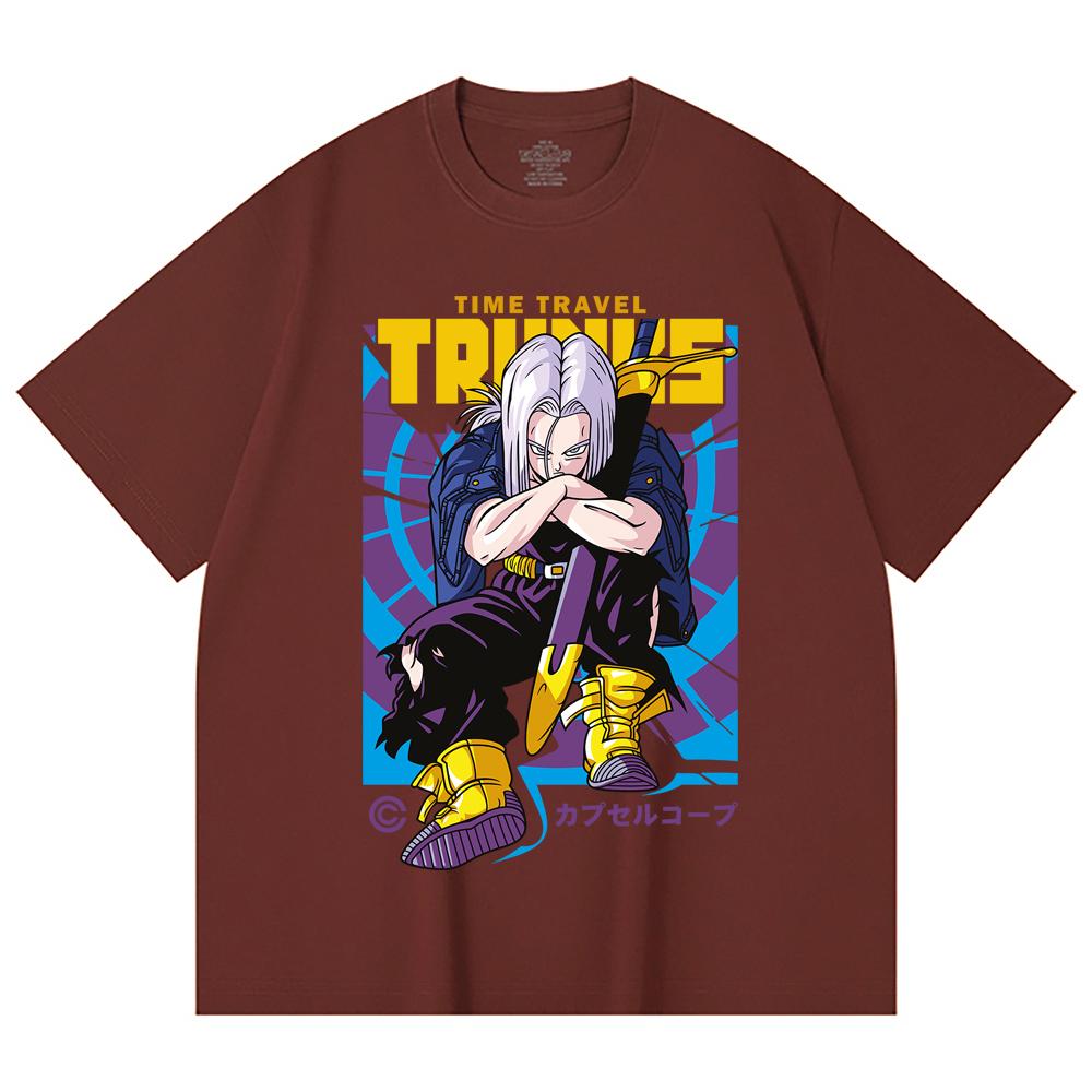 230 Gsm 100% Βαμβάκι Dragon Ball V71 Future Trunks Εκτύπωση Unisex Βαμβακερό T-Shirt