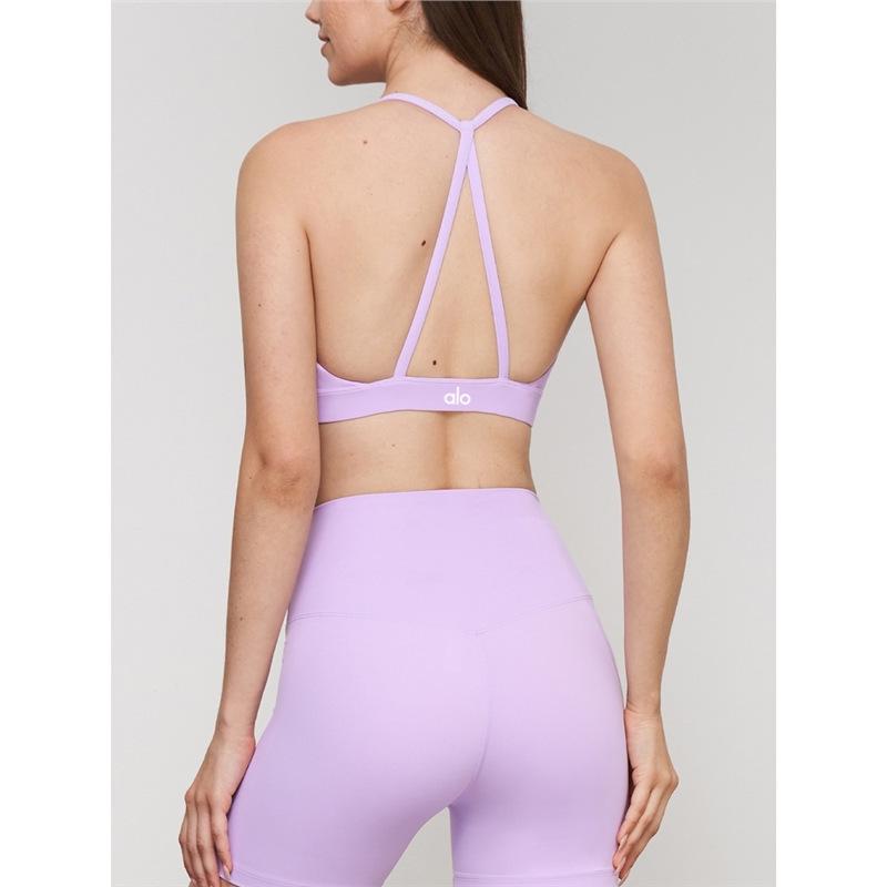 Alo Damen Stoßfester Yoga Sport-BH - Schöner Rücken Pilates Fitness-West