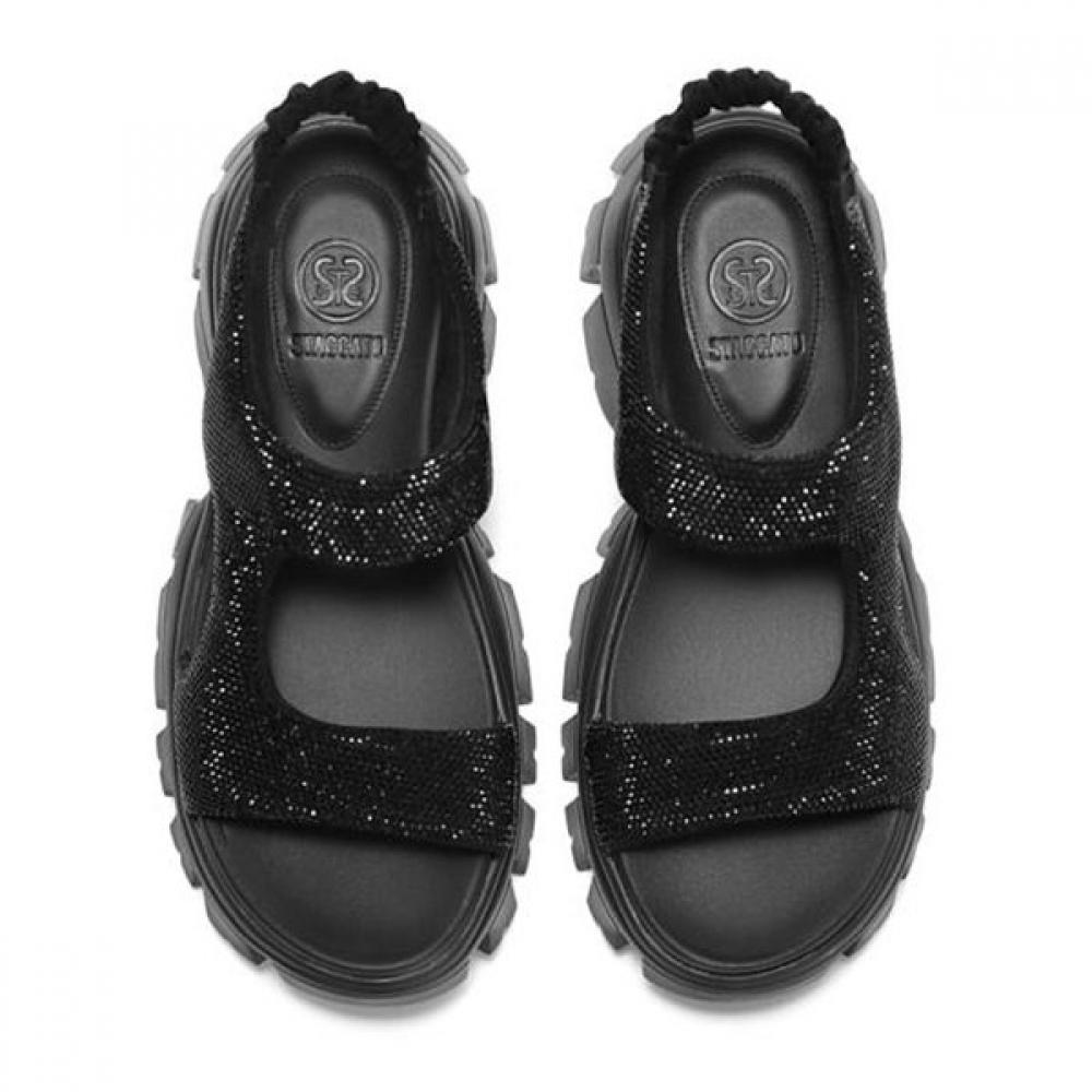 Staccato Crystal Tube Sandals Black Kketjjang3 Ebk63blk
