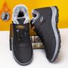Men's Shoes Winter Sneakers Warm Shoes Walking Fleece-Lined Thickened Shoes Non-Slip Soft Sole Snow Boots