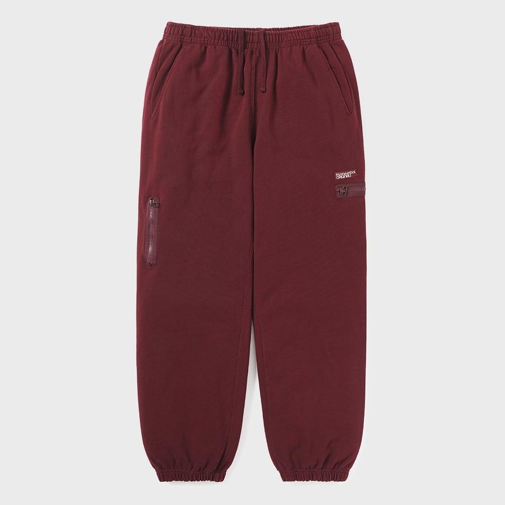 Эти брюки-джоггеры с множеством молний Бургунди S