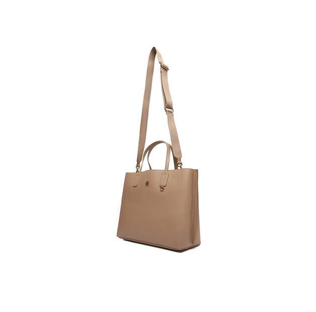 Bag Tommy Hilfiger Tommy Hilfiger Th Distinct Satchel AW0AW17463 Beige