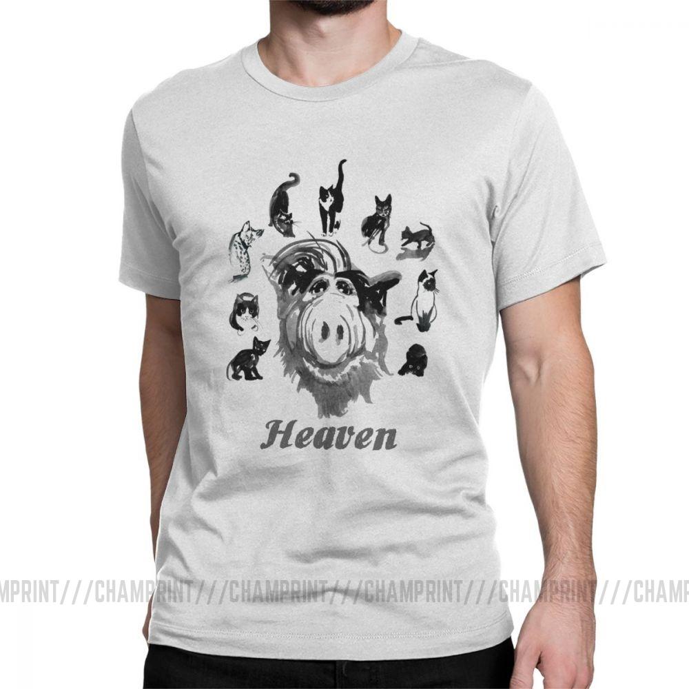 

Чоловічі футболки Heaven Alf Телевізійна комедія Гордон Шумвей Серіал-ситком Кіт Прибулець Футболки з коротким рукавом з чистої бавовни Подарунок на день народження Футболки M