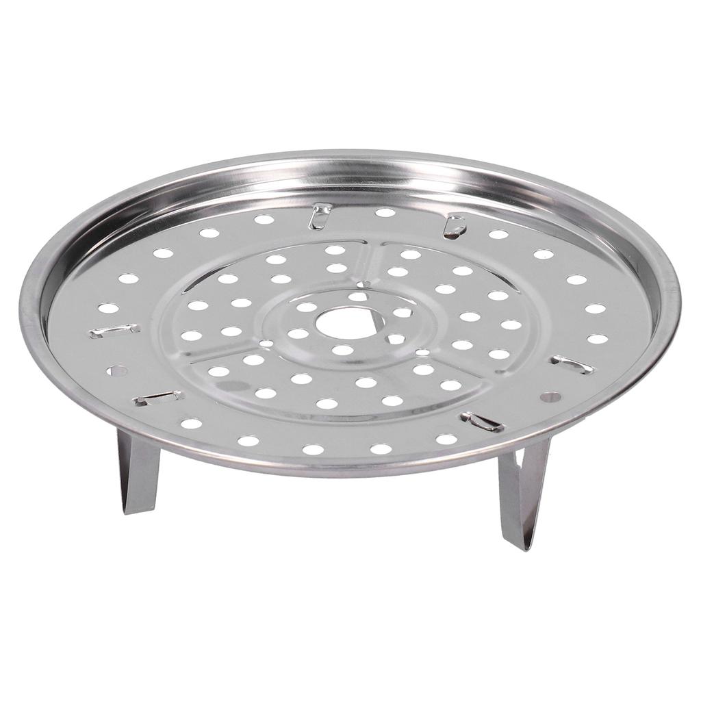 Stainless Steel Heat Resistant Steaming Rack Tripod Design Non Stick Rack for Food Cake(23.5CM )