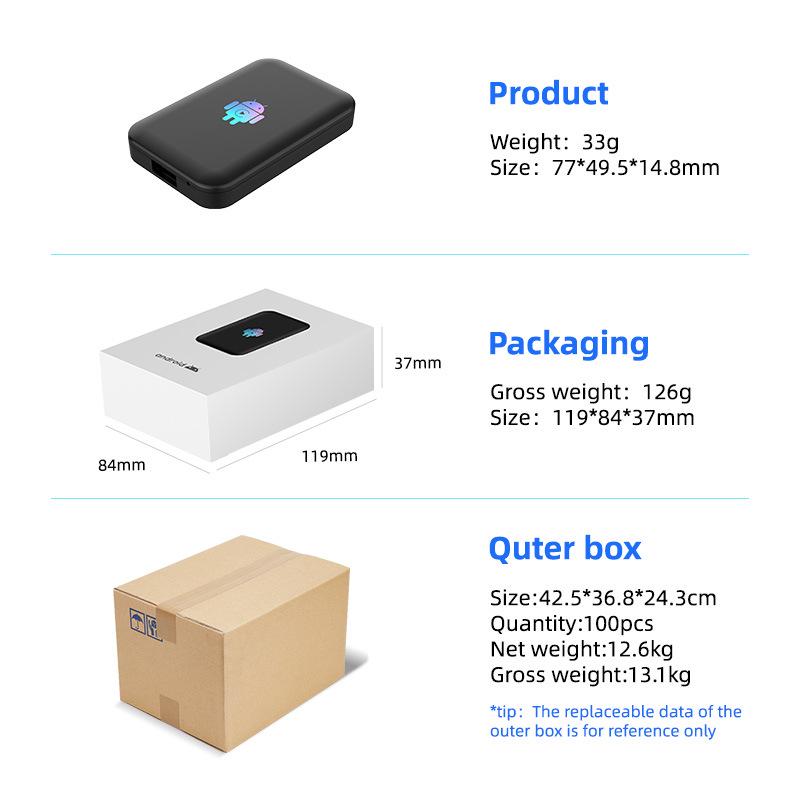 Custom Carlinkit Wired To Wireless CarPlay Adapter - Android 13.0 HDMI Box
