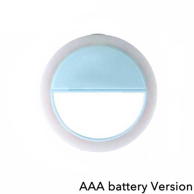 Battery Selfie Light Ring Light LED Photographic Lighting Photo Lamp Video Light Photography Ringlight Photo For iPhone Xiaomi