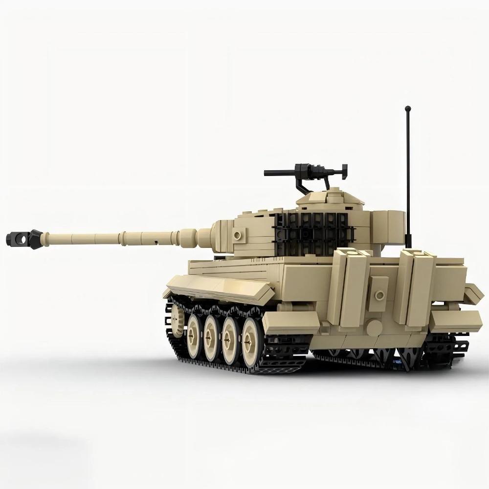 Military Series Building Blocks MOC Artillery Armored German Tiger E Tank Model DIY Kids Puzzle Assembly Toys Boys Birthday Gift