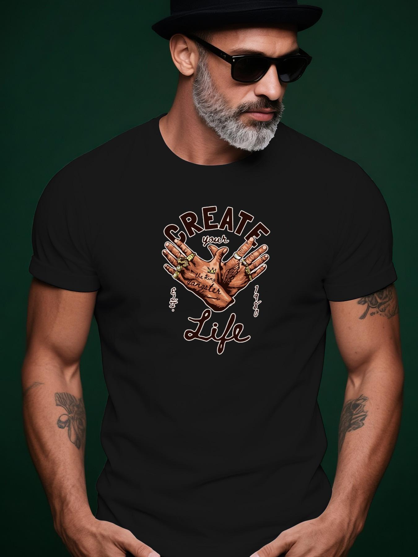 Trendy Bird Gesture Streetwear Summer Casual Round Neck S... XXXL