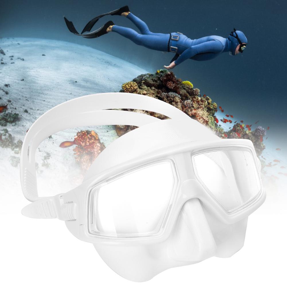 Professionelle Freitauch Anti-Beschlag Großes Sichtfeld Niedriges Volumen Tauchmaske Brille für Erwachsene Männer