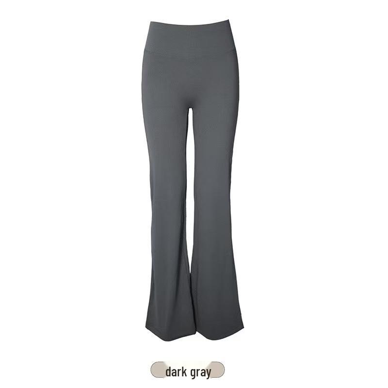 High Elasticity Tummy Control Yoga Pants - Waist-Cinching, Slimming, Butt-Lifting, Micro-Flare Design, Ideal for Casual Spring and Autumn Fitness.