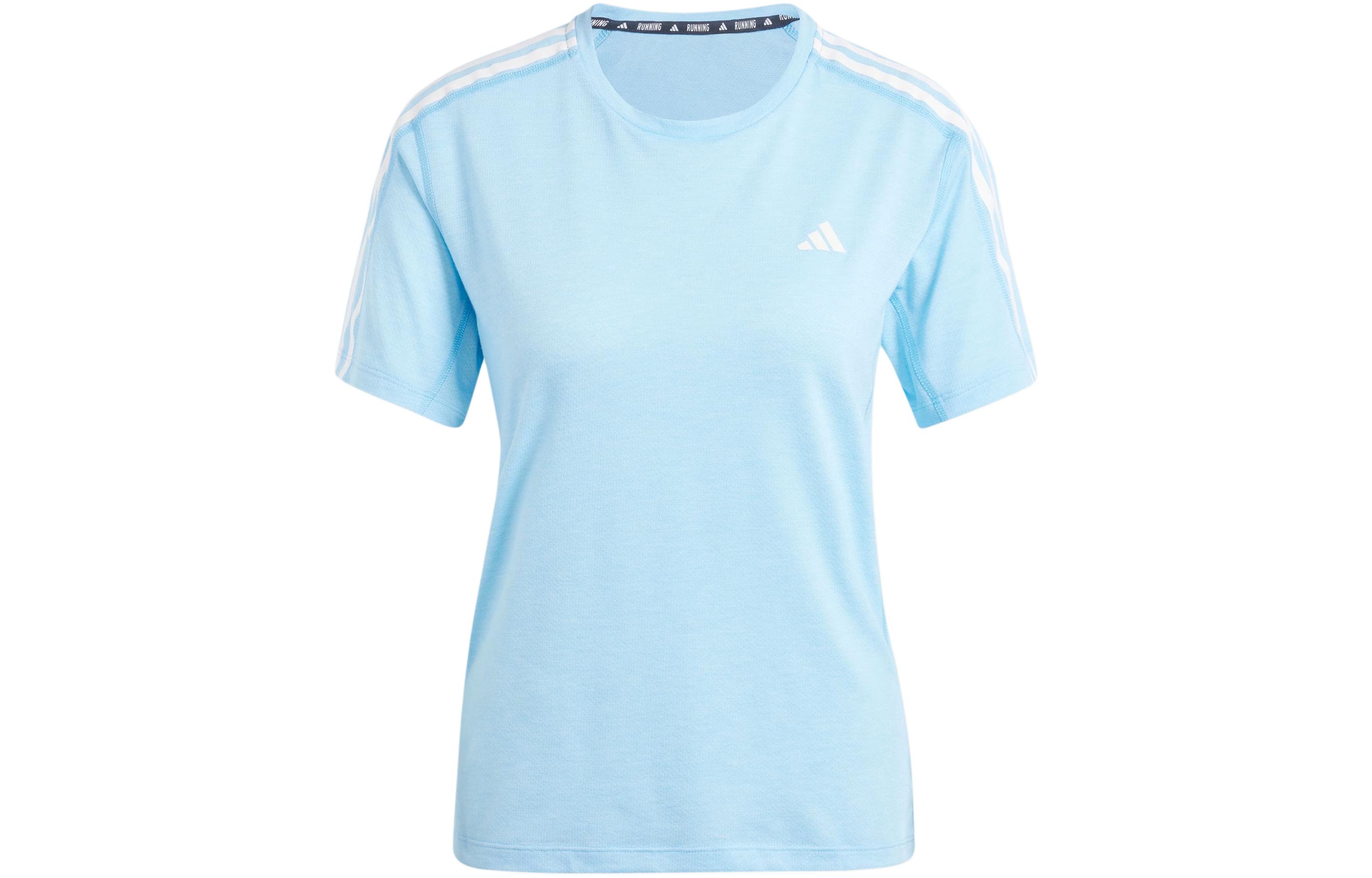 Adidas Free Shipping With AdiClub Own The Run 3-Stripes Tee IK5020 L