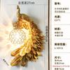 Nordic Retro Dual Color Peacock Wall Lamp Creative Gold White Lamps LED Crystal Metal Light Corridor Decoration