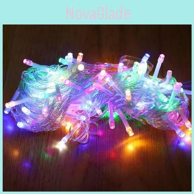 Outdoor Led String Lights For Christmas Camping With Adjustable Brightness And Plastic Shell