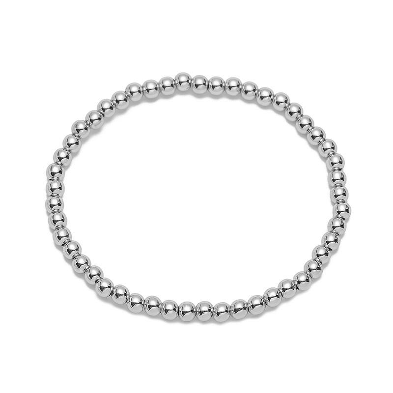 HECHENG,Hot Sale Gold Color beads Bracelet Necklace For Women New Fashion Big Round Beaded Handmade Chain Bracelet Zircon