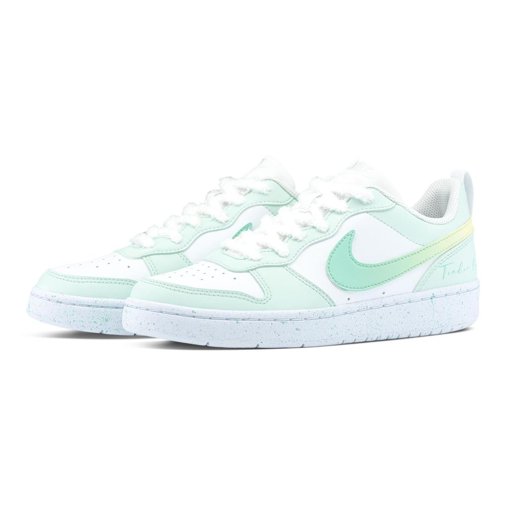 Nike Court Borough Lazy Cat Sewing Machine, Mint Cream, Summer Dopamine Dressing, Sweet Girl, Girlish Comfortable BQ5448-100(Team321-)