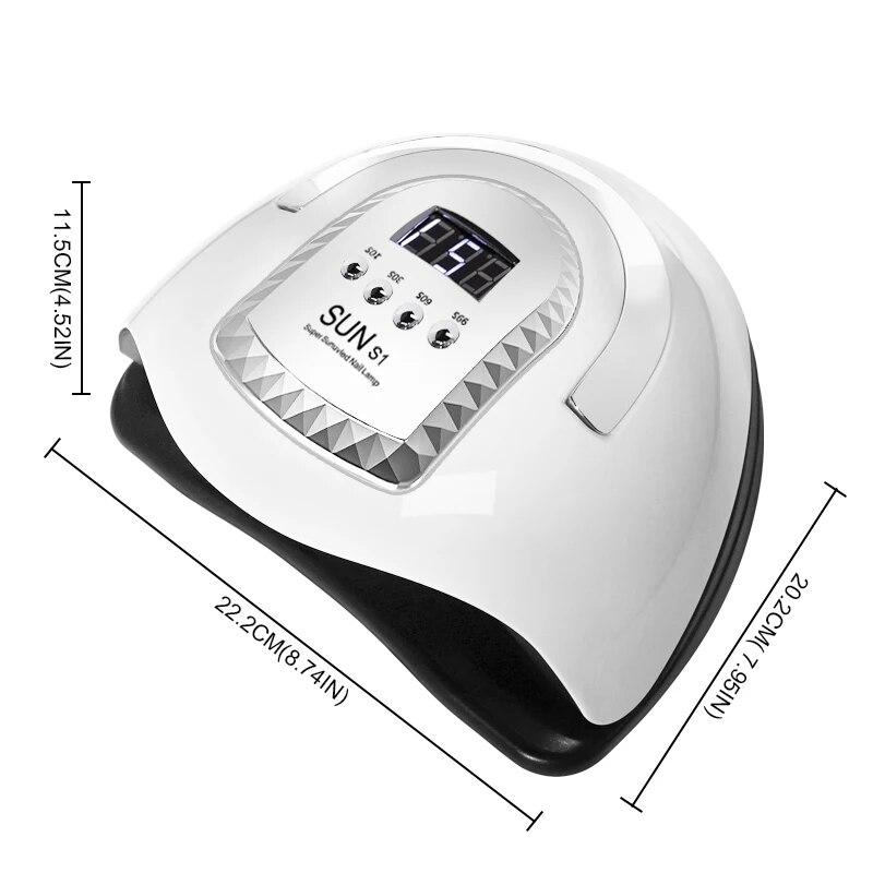 SUN S1 MAX Professional Nail Drying Lamp for Manicure 45LED90W Nails Gel Polish Drying Machine with Auto Sensor UV LED Nail Lamp