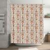 Floral Shower Curtain Botanical Pattern Vintage Nature Bathroom Decor Waterproof Fabric Liner Set Washable Modern Farmhouse Styl