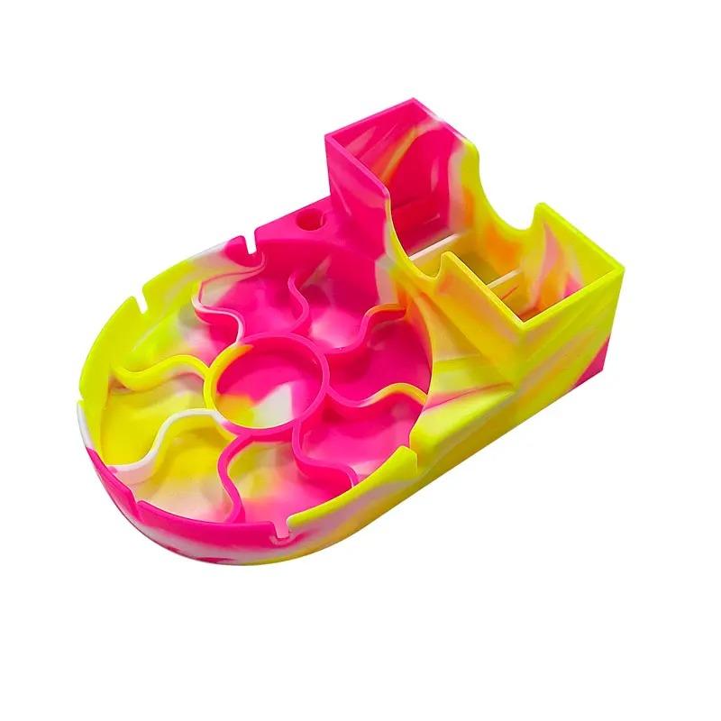 Silicone Tumbler Dry Rack Non-Slip Tumbler Drying Station Sports Bottle Drainer Stand for Stanley 30/40oz Cup Lid Straw